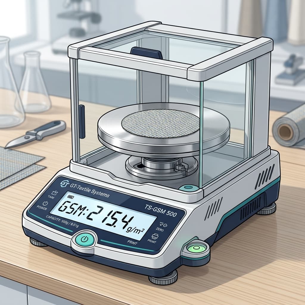 Precision Digital GSM Scale Weighing Fabric Sample